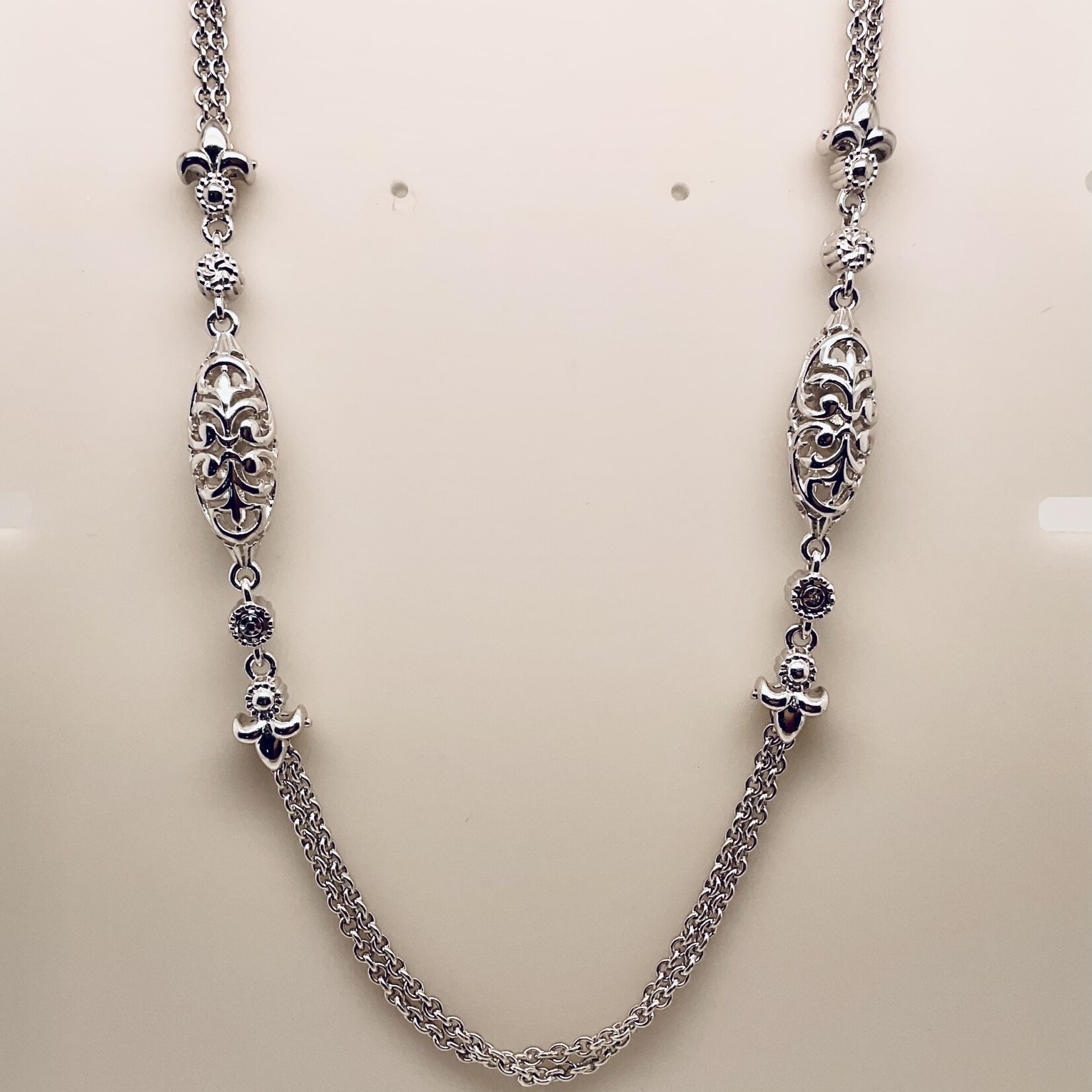 Silver Euphoria Necklace, 36"