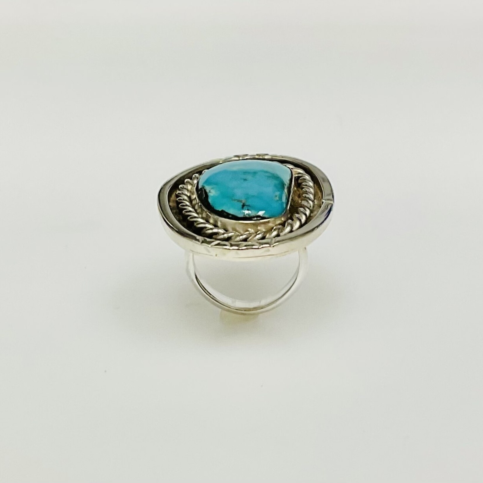 Ladies Turquoise Ring / Silver Size 6