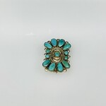 Ladies Turquoise Ring / Silver Size 6.75