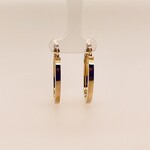 10 Kt  Gold Hoop Earrings Sz 1." /2.5 Gr/3MM