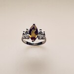 Turkish Diaspore  CZ Ring 2 MM/ Silver Size 7