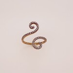 14Kt Rose Gold Ring Sz 7/ .55 Ctw