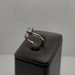10 Kt Yellow Gold  Ladies Diamond Engagement Ring 0.3 Ctw Size 7