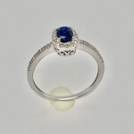 14 Kt WG Ladies Sapphire Diamond Ring .25 Ctw #7