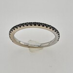 14 Kt W G Ladies Black Dia Ring .36 Ctw #6