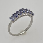 14 Kt W G Ladies Oval Tanzanite Ring 1.75 Tgw #7.75