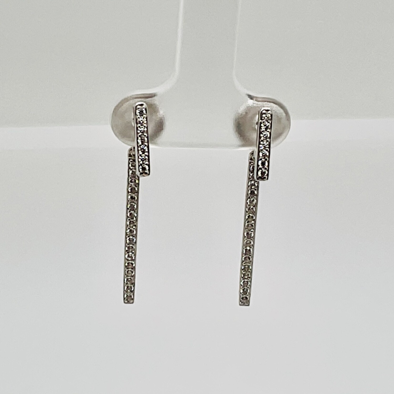 Ladies Dangle Silver Earrings