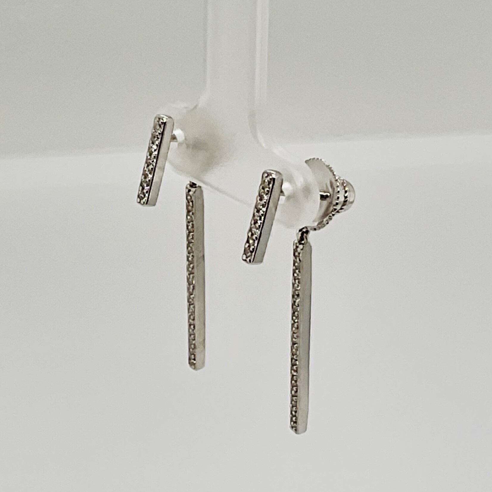 Ladies Dangle Silver Earrings