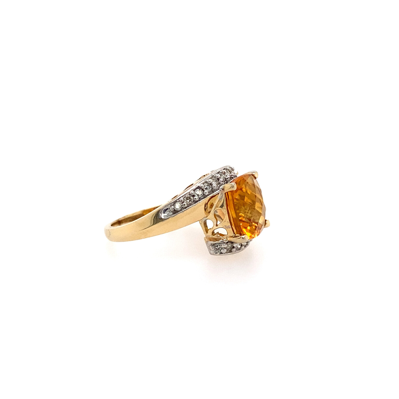 10K Ladies Citrine Ring Size 7