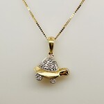 14 Kt YG 20" Chain / Turtle Pendant