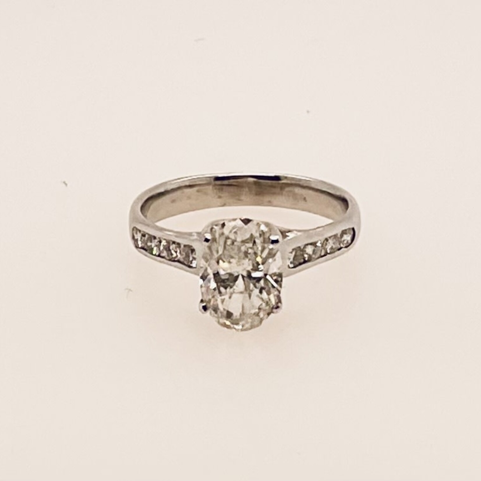 14Kt WG 1.94 Ctw 6 Engagement Ring Size 6 (MEMO)