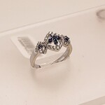 14 Kt WG Black/White Diamond Ring