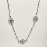 Euphoria Silver Designer Necklace .07 Ctw