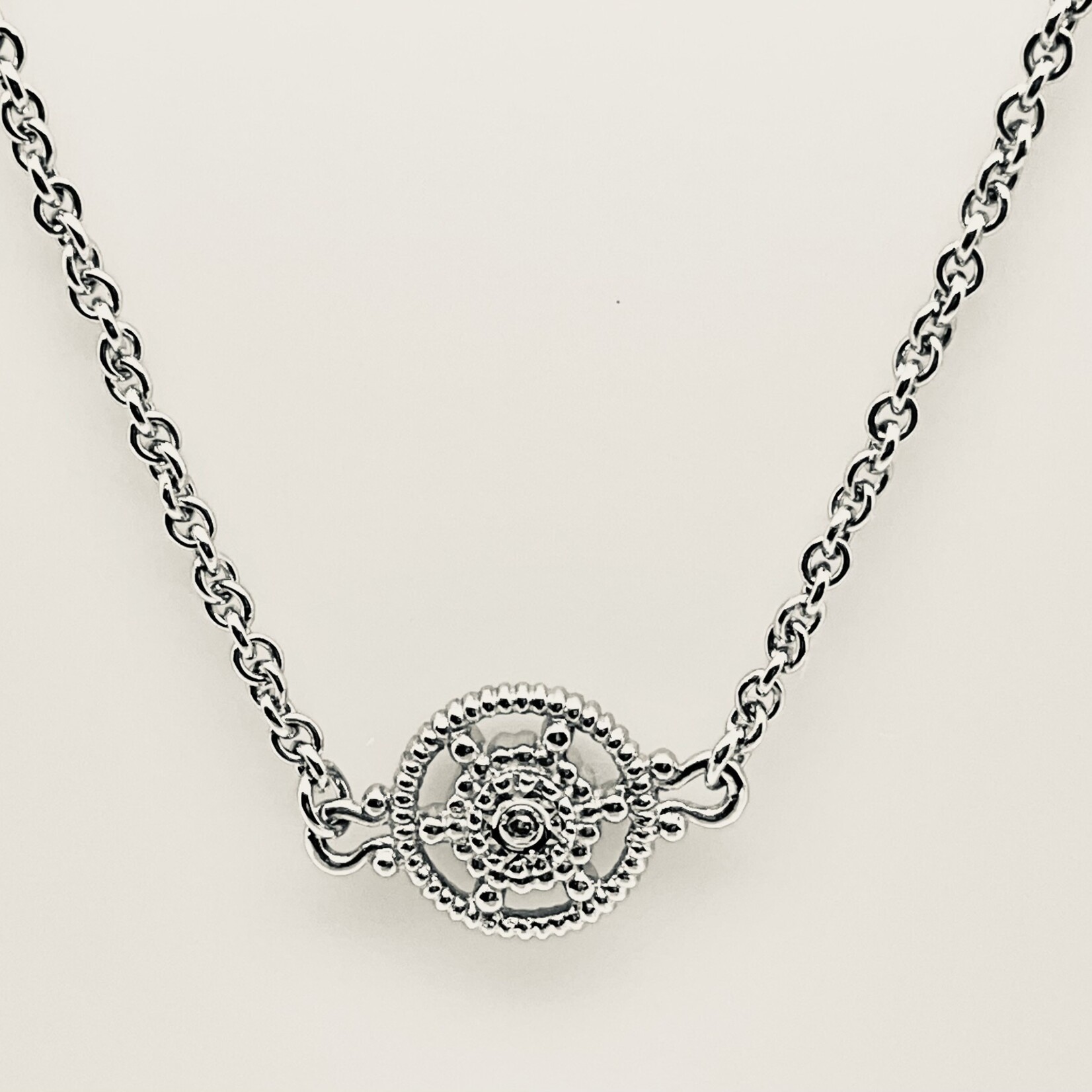 Euphoria Silver Designer Necklace .07 Ctw