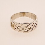 Silver Celtic Knot Braided Style Band Size 6.5
