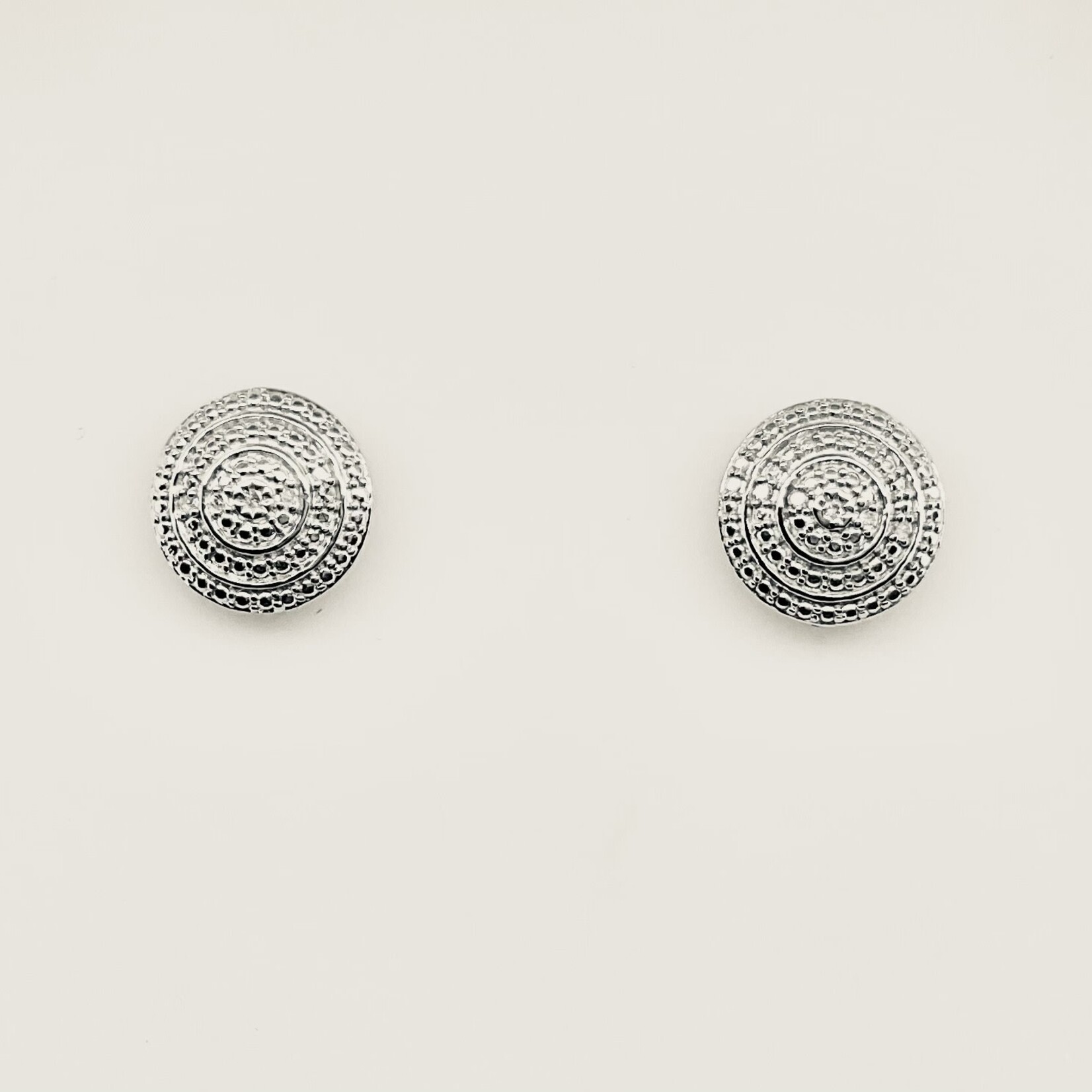 Silver Diamond Accent Earrings