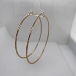 10 Kt YG XX Large Hoop Earrings