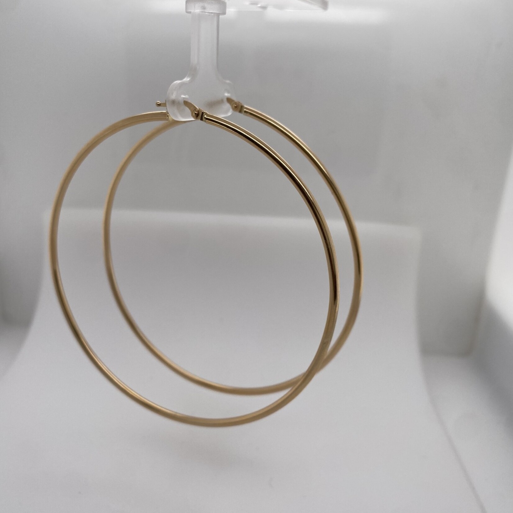 10 Kt YG XX Large Hoop Earrings