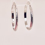 10 Kt WG Hoop Earrings