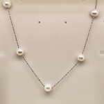 Sterling Silver & Pearls (7-8mm) Necklace Set