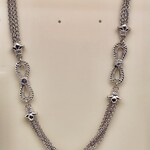 Sterling Silver & Diamond Accent Necklace (36")