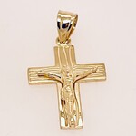 10 Kt YG Cross Pendant