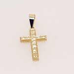 10 Kt YG Cross Pendant