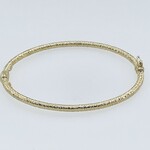 14K Textured Bangle