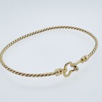 14K Twisted Rope Bangle