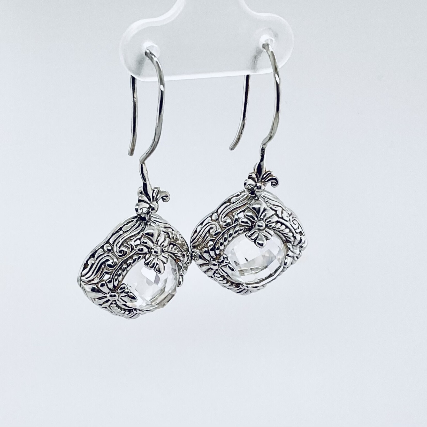 Sterling Silver Quartz Earrings