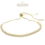 White Stone Chain Bracelet