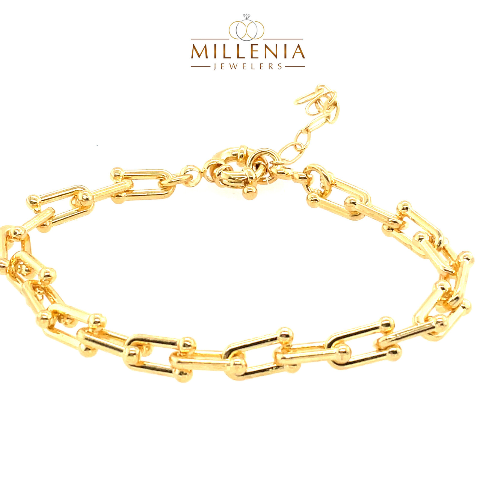 Gold Plated Link Bracelet