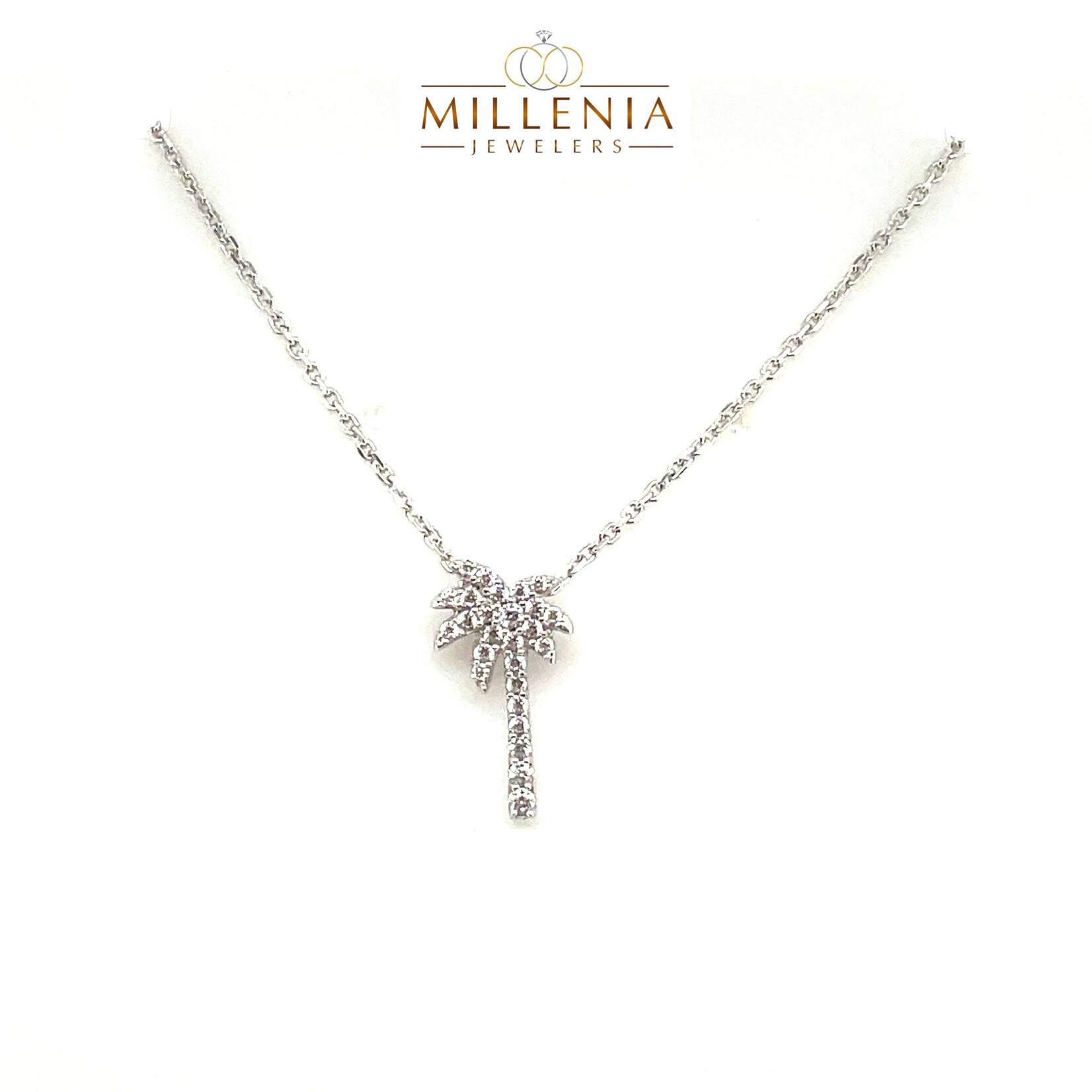 Sterling Silver Palm Tree Necklace