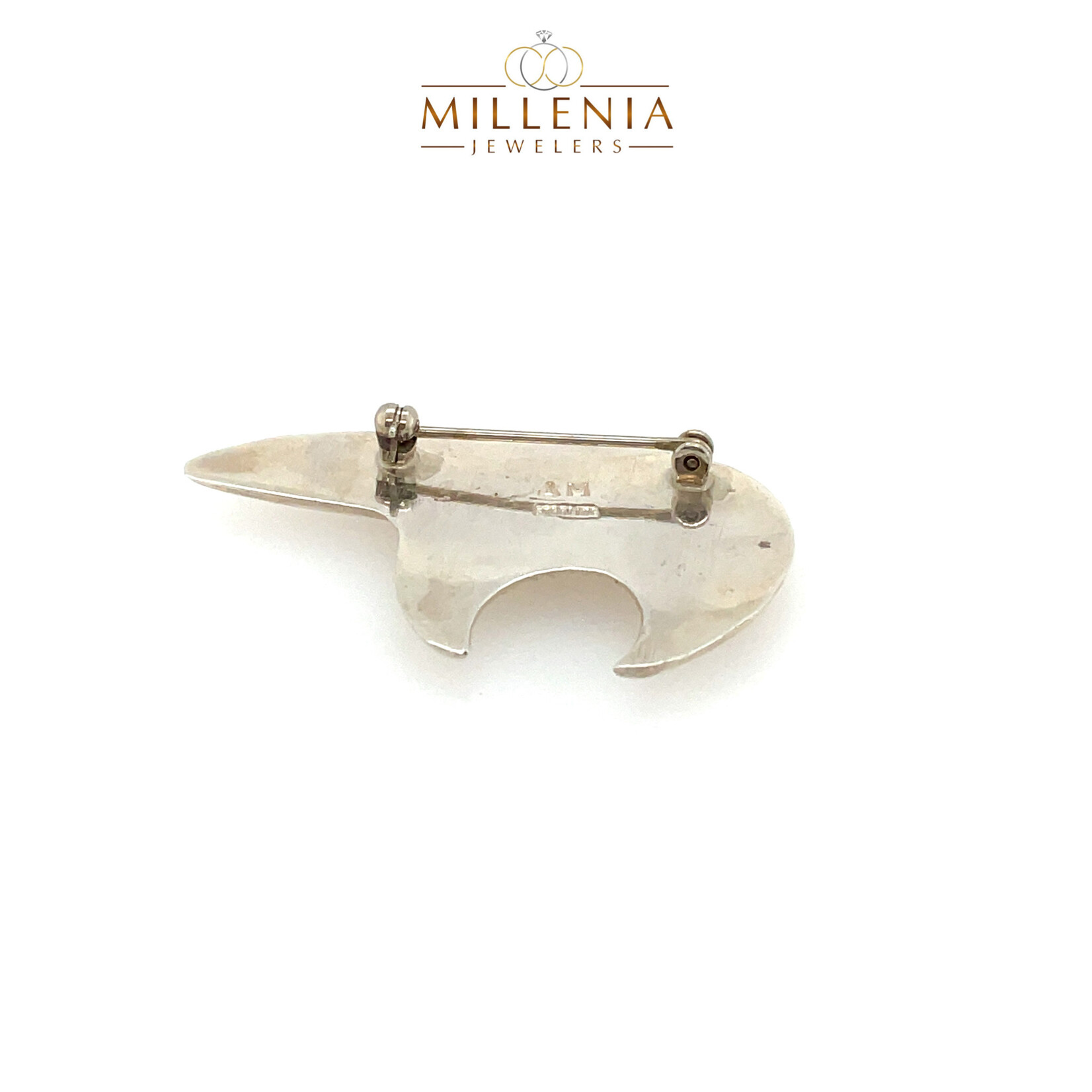 Native American Sterling Silver Bear Pin
