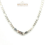 Sterling Silver Figaro Chain 22" 4.5mm