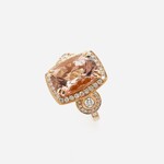 14K Rose Gold Morganite, Size 6
