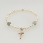 Cross & Pearl Bracelet