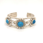 Turquoise Silver Bangle Bracelet