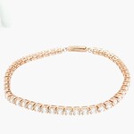 CZ Rose Gold Tennis Bracelet