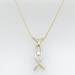 Custom Piece Diamond Bypass Necklace, 0.50 TCW