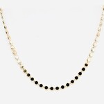 Gold Plated Flat Ball Chain Necklace