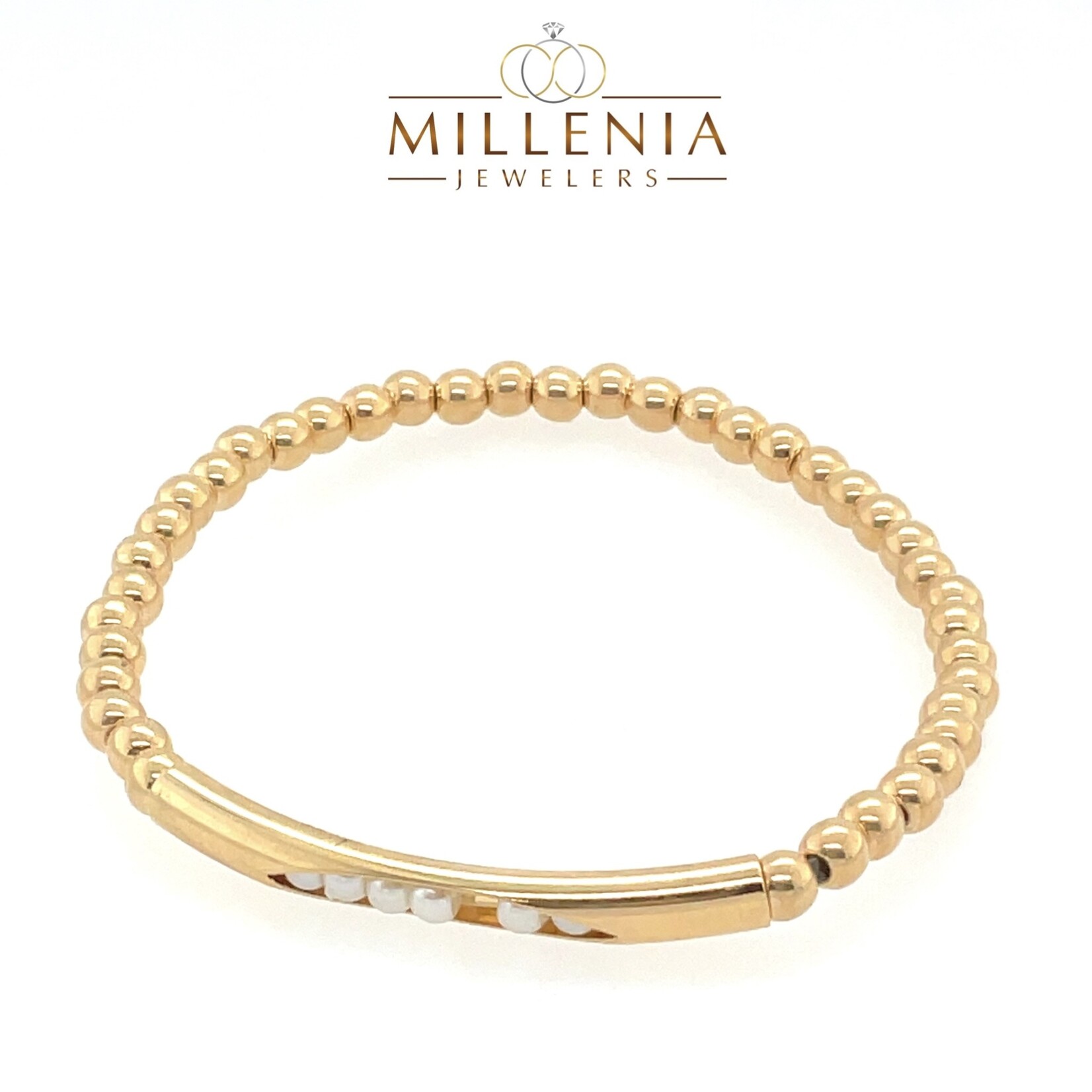 Gold Plated Beaded Bracelet