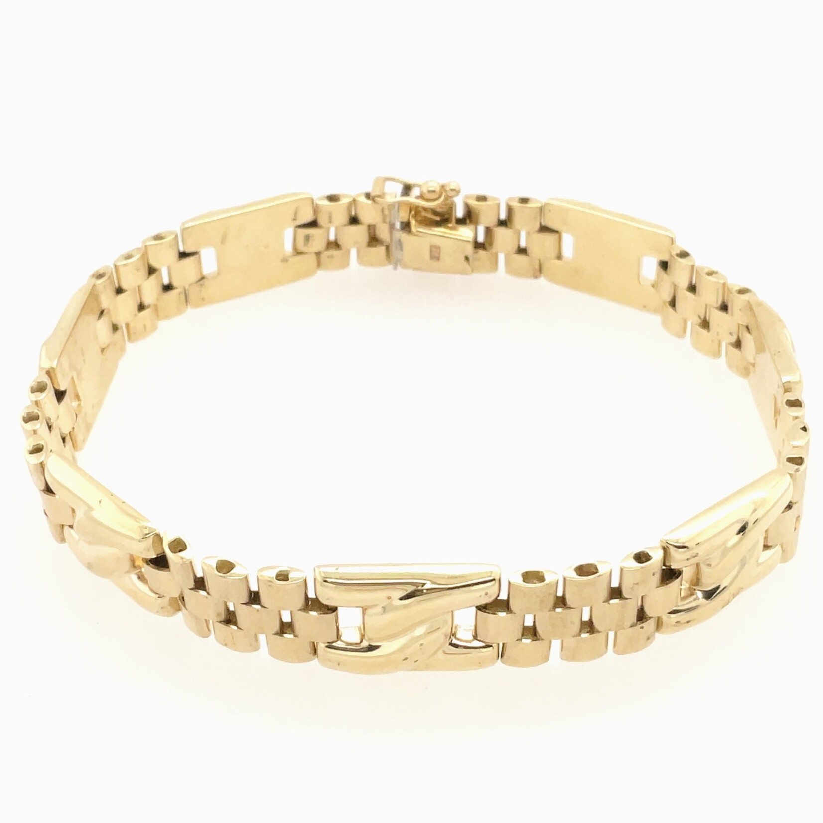 14 Kt Yellow Gold Ladies Bracelet  8"