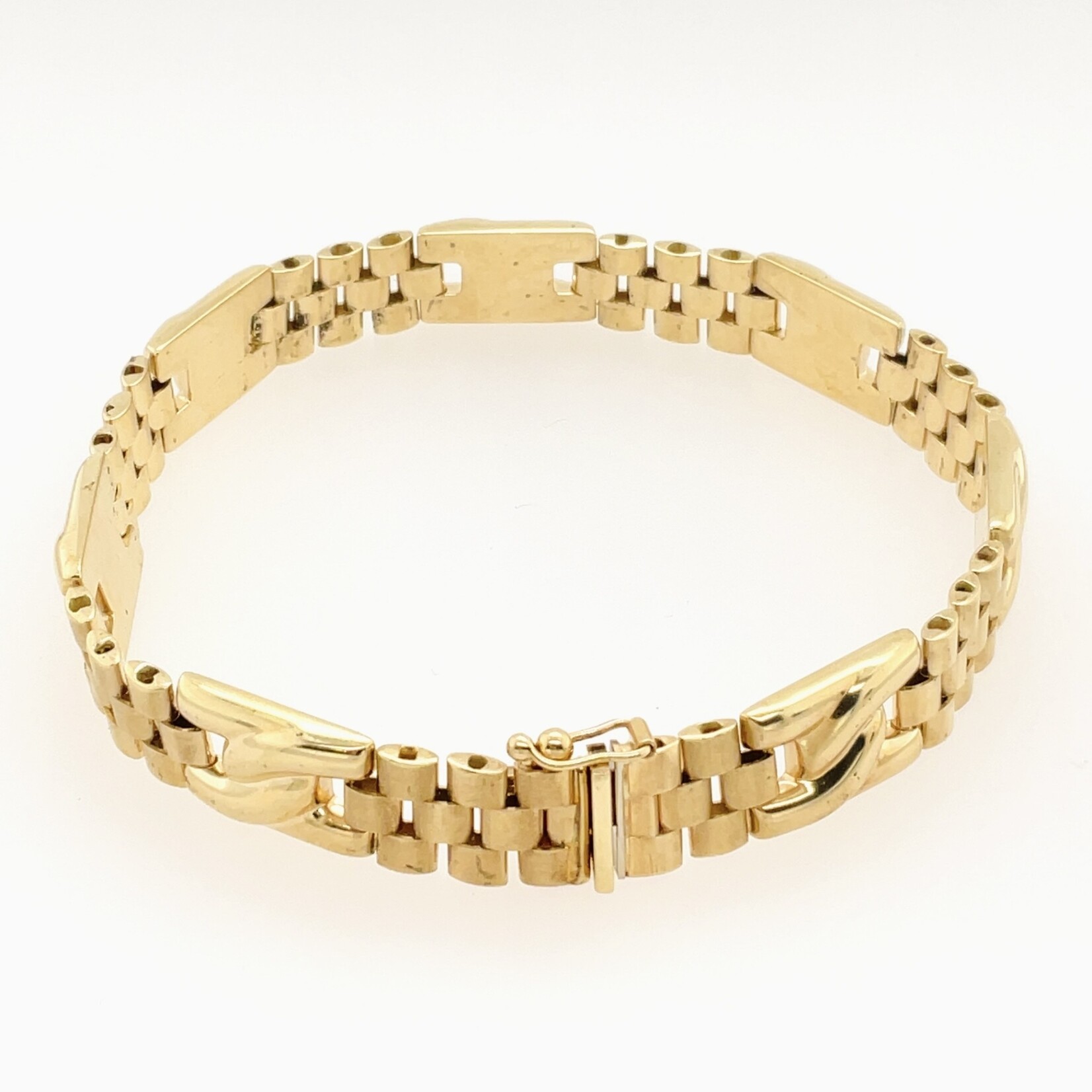 14 Kt Yellow Gold Ladies Bracelet  8"