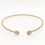 14Kt Flex Diamond Bangle