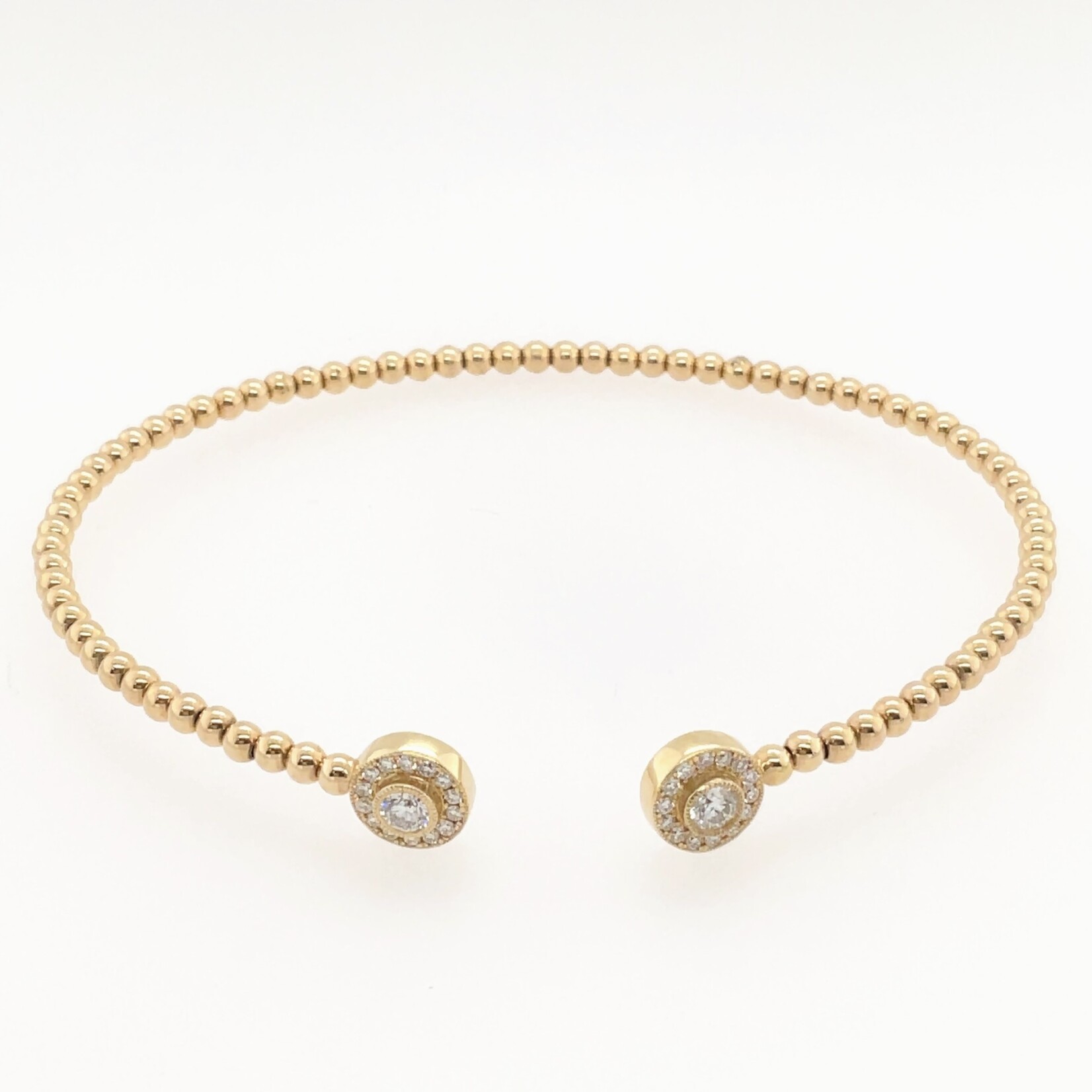 14KT YG Flex Diamond Bracelet, 0.40 Ctw
