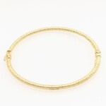 14K Textured Bangle