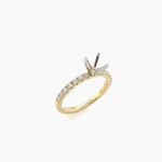 14 KY Diamond Engagement Ring Mounting, Size 6.5
