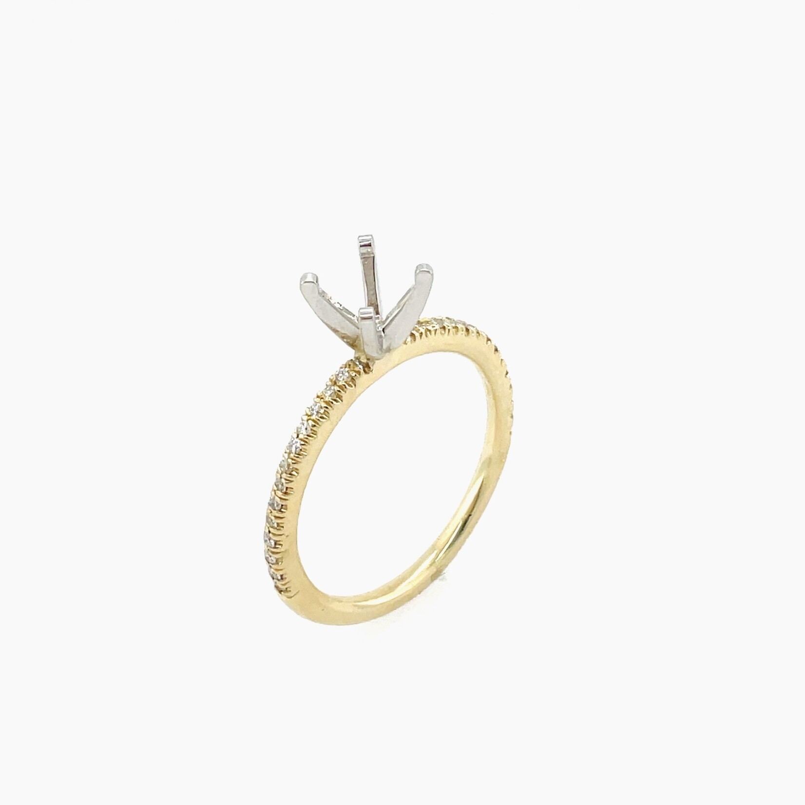 14 KY Diamond Engagement Ring Mounting, 0.12 CTW Size 6
