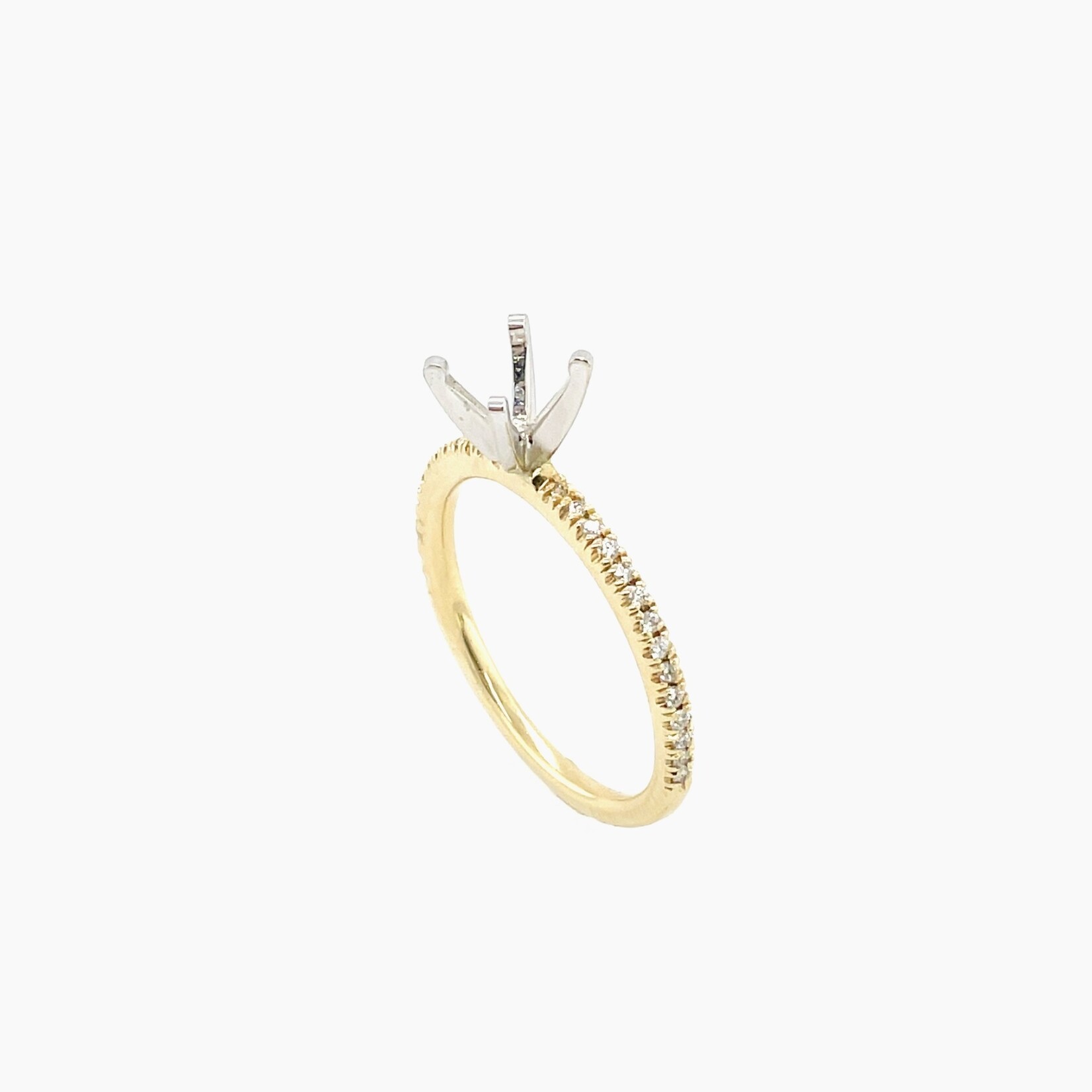 14 KY Diamond Engagement Ring Mounting, 0.12 CTW Size 6